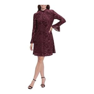 London Times Velvet Burnout Dress NWT